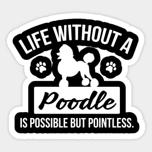 Poodle Sticker